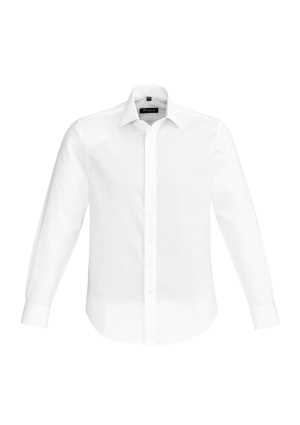 Mens Hudson Long Sleeve Shirt White 2XL