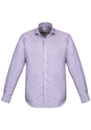 Mens Calais Long Sleeve Shirt Purple Reign 2XL