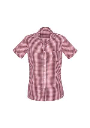 Womens Springfield Short Sleeve Shirt Cardinal 10