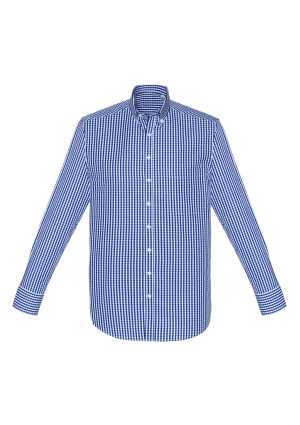 Mens Springfield Long Sleeve Shirt French Navy 2XL