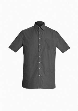 Mens Oscar Short Sleeve Shirt Black L