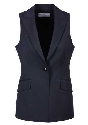 Womens Sleeveless Jacket Navy 22