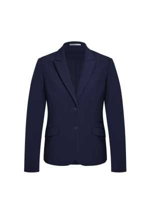 Womens Two Button Mid Length Jacket Marine 10