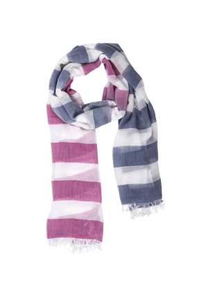 Womens Two Tone Scarf Melon/Patriot Blue 1  1SZ
