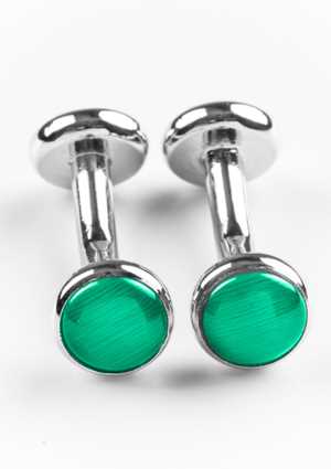 Mens Unisex Cufflinks Dynasty Green 1  1SZ