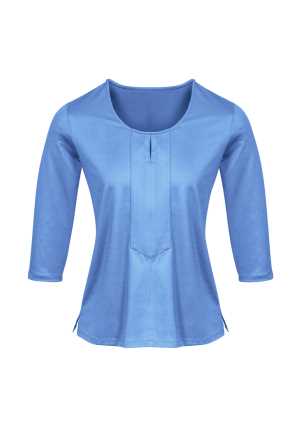 Womens Advatex Abby 3/4 Sleeve Knit Top Blue  10