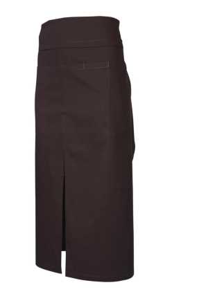 Continental Style Full Length Apron Chocolate 1SZ