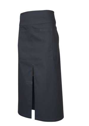 Continental Style Full Length Apron Charcoal 1SZ