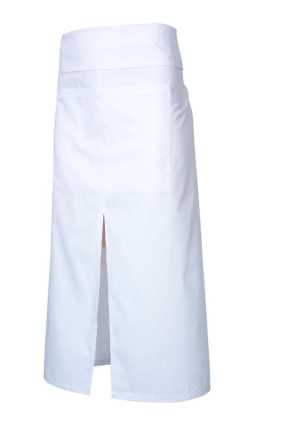 Continental Style Full Length Apron White 1SZ