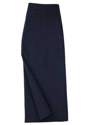 Ladies Classic Below Knee Skirt Navy 10