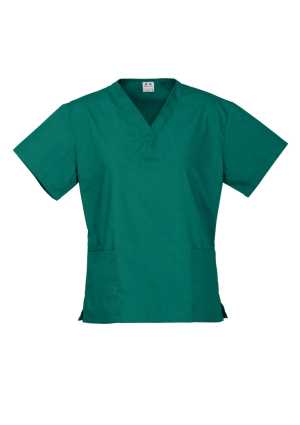 Ladies Classic Scrubs Top Hunter Green 2XL