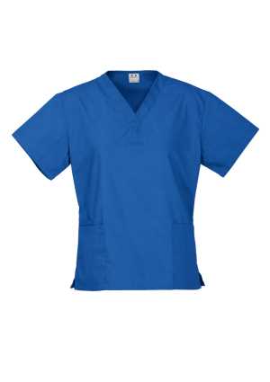 Ladies Classic Scrubs Top Royal 2XL