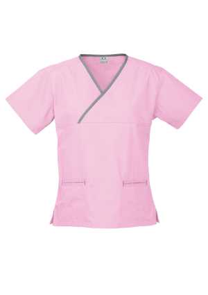 Ladies Contrast Scrub Top