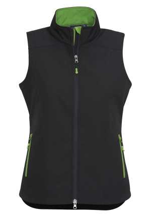 Ladies Geneva Vest Black/Green 2XL