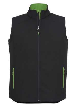Mens Geneva Vest Black/Green 2XL