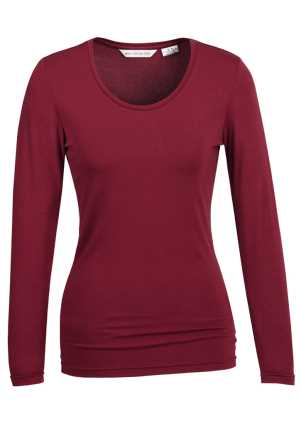 Jersey Ladies Long Sleeve Top Cherry 26