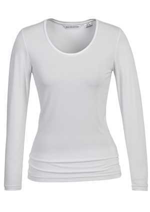Jersey Ladies Long Sleeve Top White 10