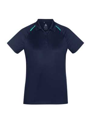 Academy Ladies Polo Navy/Teal 10