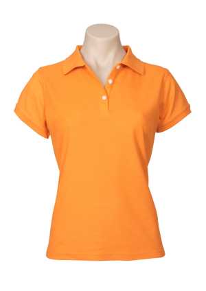 Ladies Neon Polo Orange 22