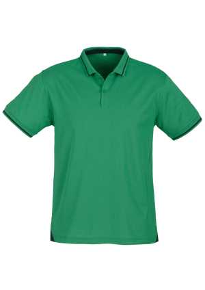 #D Mens Jet Polo Emerald Green/Navy 2XL