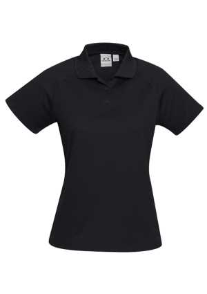 Ladies Sprint Polo Black 10