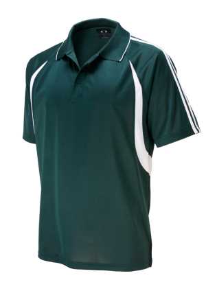 Mens Flash Polo Forest/White L
