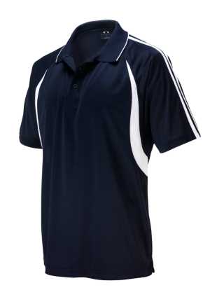 Mens Flash Polo Navy/White 2XL
