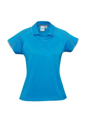 Ladies Blade Polo Cyan/Silver Grey 10