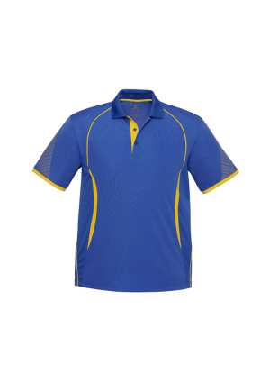 Mens Razor Polo Royal/Gold 2XL
