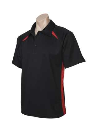 #D Kids Splice Polo Black/Red 10