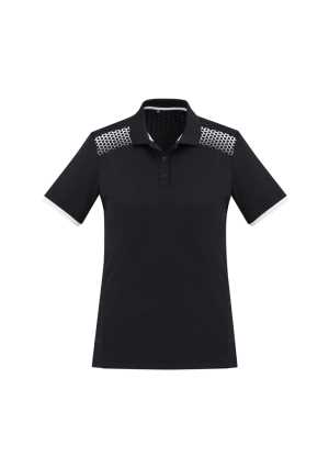 Ladies Galaxy Polo Black/White 10