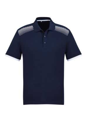 Mens Galaxy Polo Navy/White 2XL