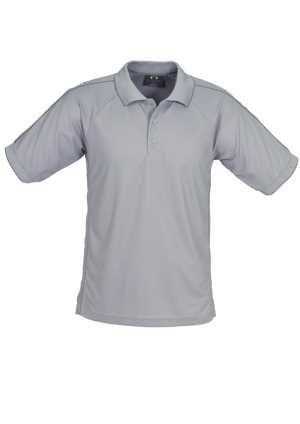 Mens Resort Polo Grey/Charcoal 2XL