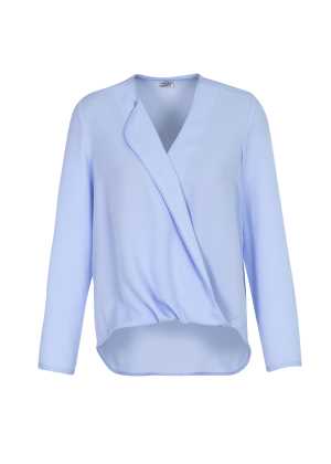 Lily Ladies Hi-Lo Blouse Ice Blue 10