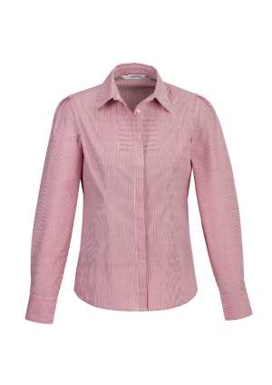 Ladies Berlin Long Sleeve Shirt Cherry 10