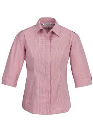 Ladies Berlin 3/4 Sleeve Shirt Cherry 10
