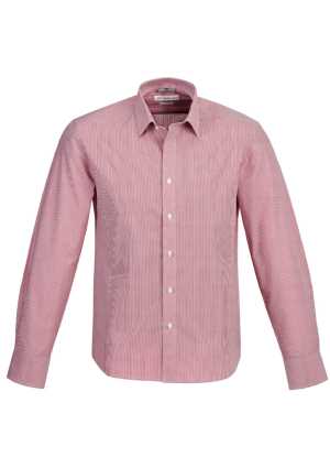 Mens Berlin Long Sleeve Shirt Cherry XL