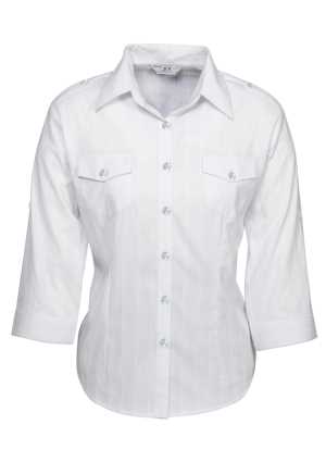 Ladies Brooklyn Roll-Up 3/4 Sleeve Shirt