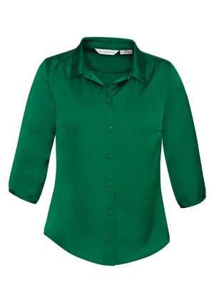 Ladies Shimmer Blouse New Green 10