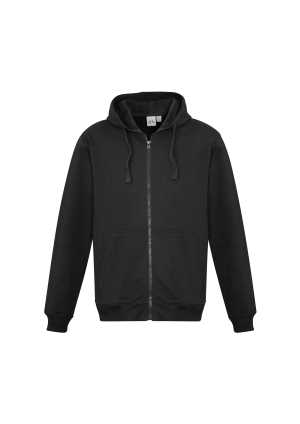 Mens Crew Zip Hoodie Black 2XL