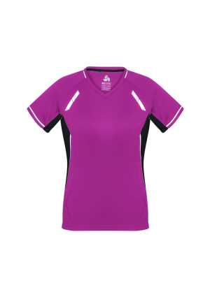 Ladies Renegade Tee Magenta/Black/Silver 10