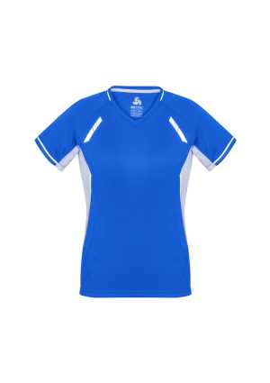 Ladies Renegade Tee Royal/White/Silver 10