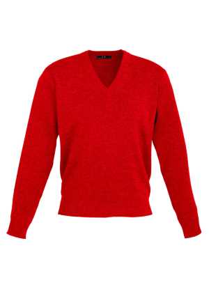 #D Mens Woolmix Pullover Red XS