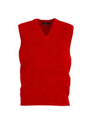 Mens Woolmix Vest Red M