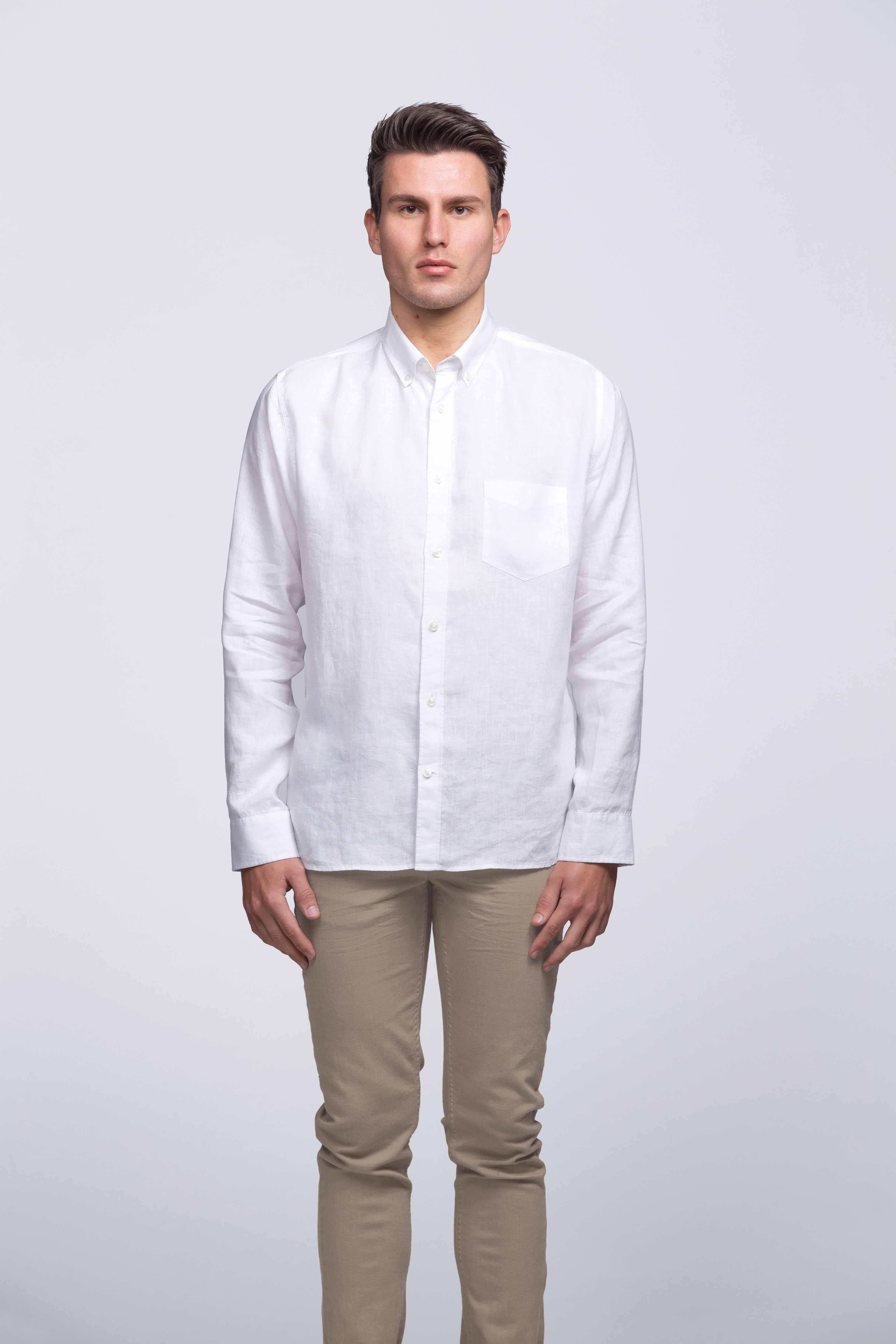 smpli Mens Linen Shirt NZ Uniforms