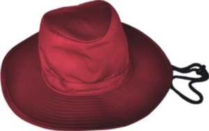 Kids School Wide Brim Hat Maroon M