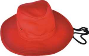 Kids School Wide Brim Hat Red M