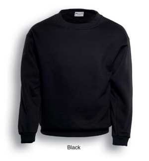 Crew Neck Fleece Black 2XL