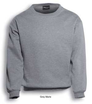 Crew Neck Fleece Grey Marle 2XL