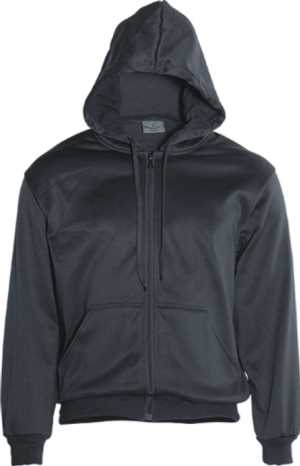 Zip Through Fleece Hoodie Charcoal 10